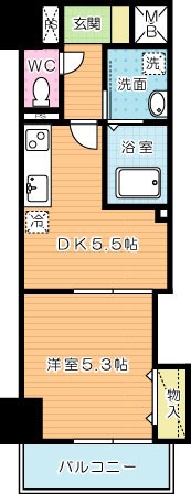 THE　SQUARE・Suite　Residence（ザ・スクエアスイートレジデンス） 505号室 間取り