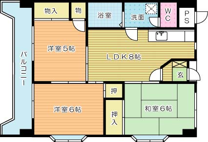 コーポ森川 201号室 間取り