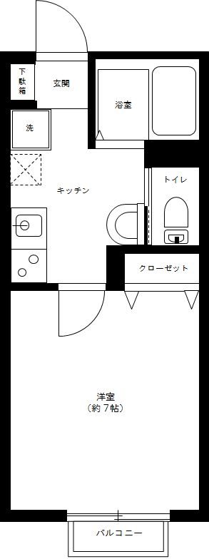 キャメル谷塚Ⅳ 0101号室 間取り