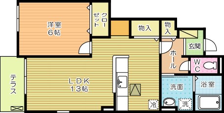 ペシェロッソⅠ 101号室 間取り