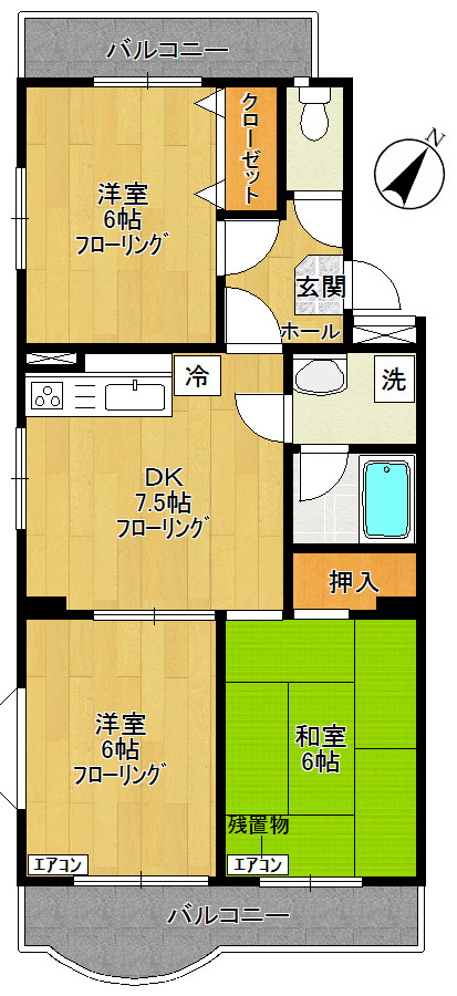 アネックス・サホダ 305号室 間取り