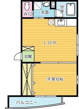 Ｓｔｕｄｉｅ　ＭＯＲＩＴＳＵＮＥ（スタディ守恒） 202号室 間取り
