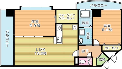 サンシャイン十番館.曽根 間取り図