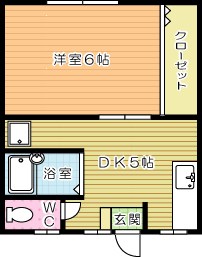 たから荘 A-4号室 間取り