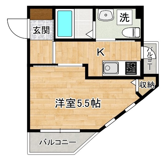 旦過タカヤコーポレーションビル 502号室 間取り