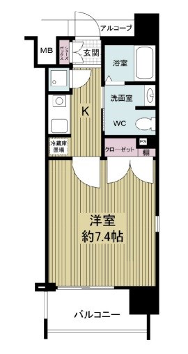 フォレシティ肥後橋 間取り