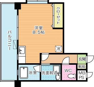 Ａｍａｚｉｎｇ Ｈｅａｒｔ（アメージングハート） 401号室 間取り