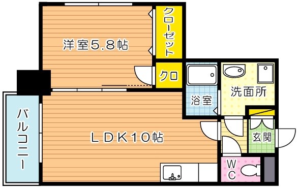 ERIOS COURT中津口(エリオスコート中津口)  903号室 間取り