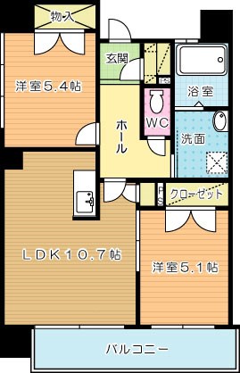 REZIA小倉 601号室 間取り