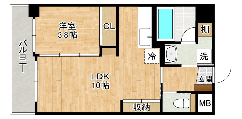プルーム真鶴 203号室 間取り
