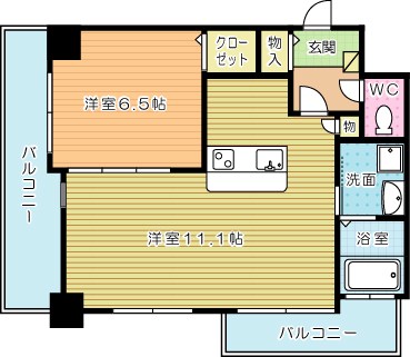 Allons-y（アロンジ） 501号室 間取り