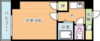 メゾンドカリス 702号室 間取り