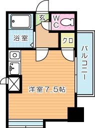 スターズ内山 404号室 間取り