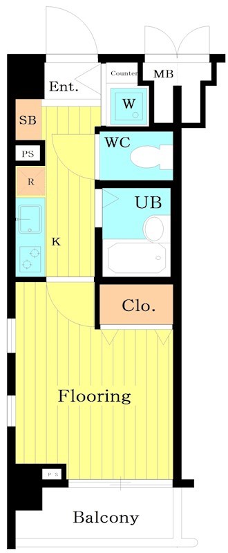 ﾒｲﾝｽﾃｰｼﾞ恵比寿東 間取り図
