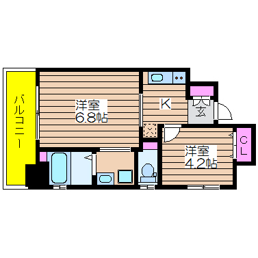 アモーレホンマチウエスト 間取り