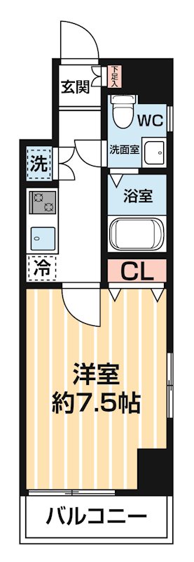 グランフォース亀戸 0202号室 間取り