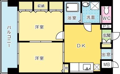 Bergamotto黄金（ベルガモット黄金） 904号室 間取り