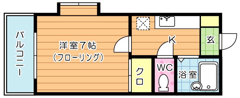 北九ビル 401号室 間取り