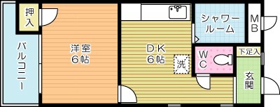コーポシティワン 101号室 間取り