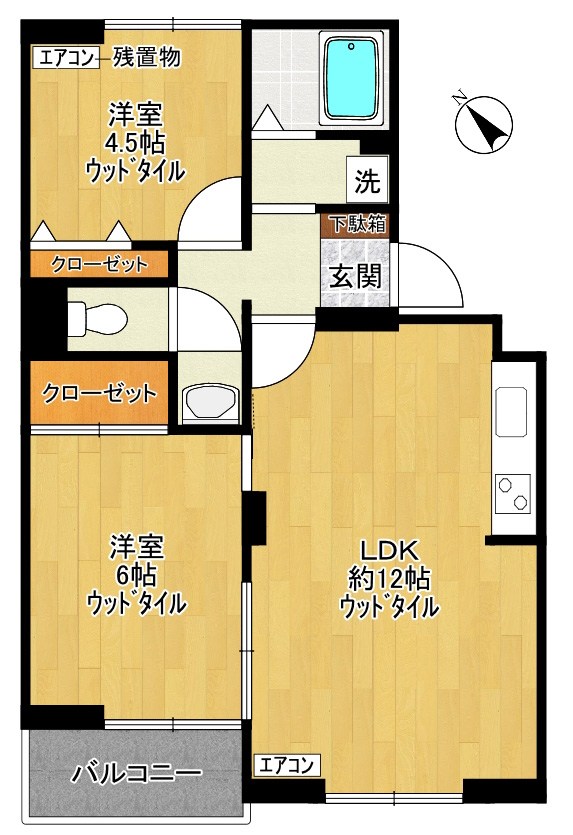 メゾン21 102号室 間取り