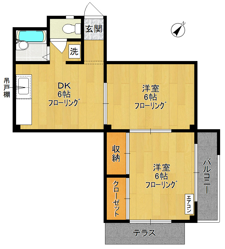 ムツミハイム 間取り図