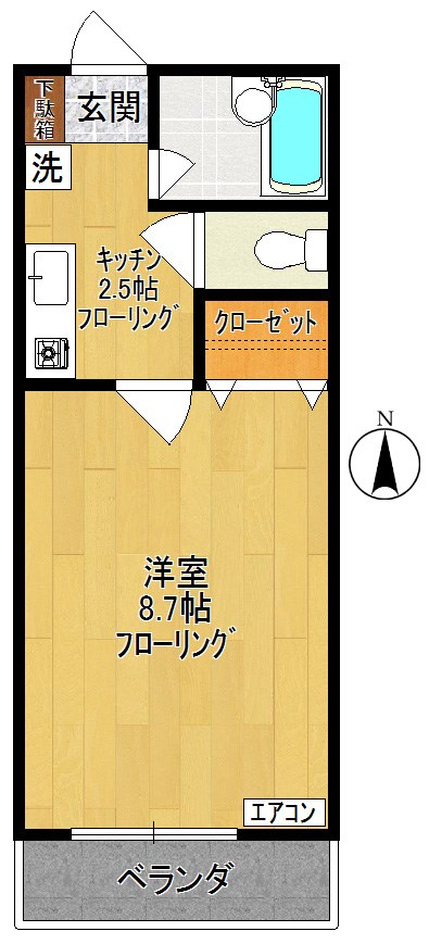 エスカローラ 202号室 間取り