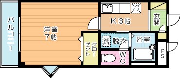 サンパーク田原 101号室 間取り