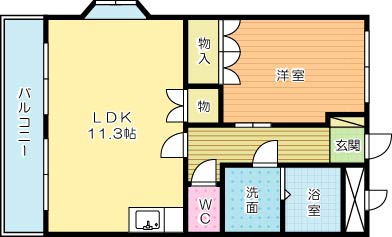 ライトニング南方 間取り図