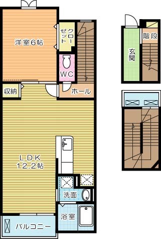 グレイスワン 305号室 間取り