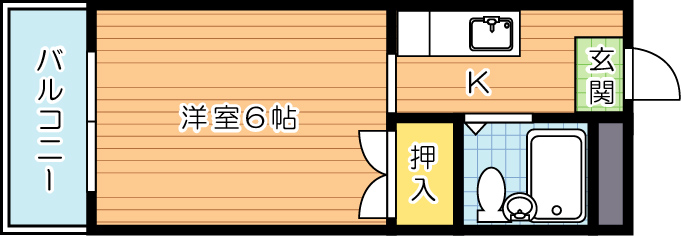 シャトレ黄金 302号室 間取り