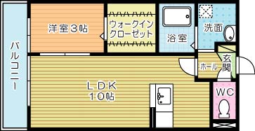 オーク上富野 202号室 間取り