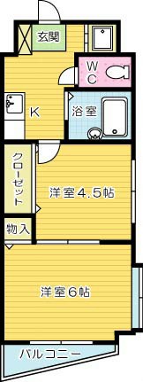 ロイヤルＭ 406号室 間取り
