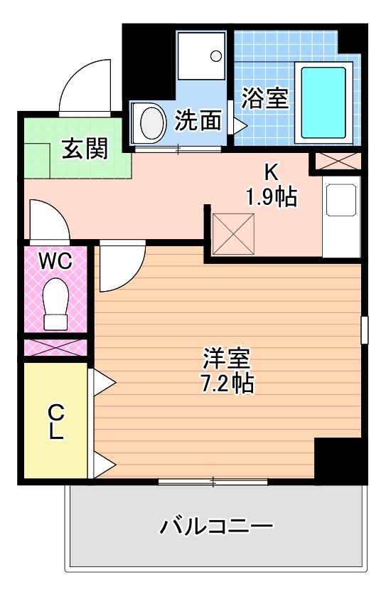 クリス戸ノ上 401号室 間取り