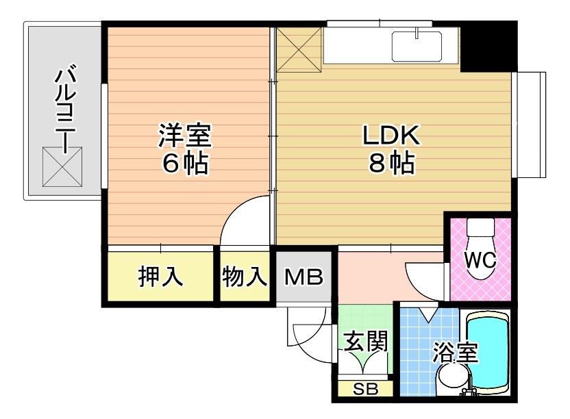 コーポ小林小倉 203号室 間取り
