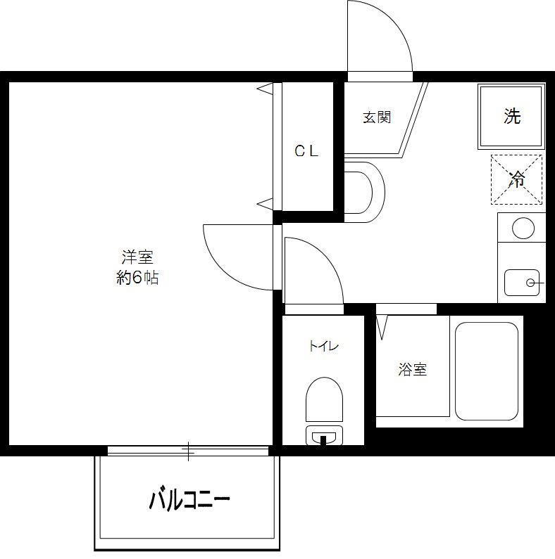 キャメル草加氷川町 0102号室 間取り