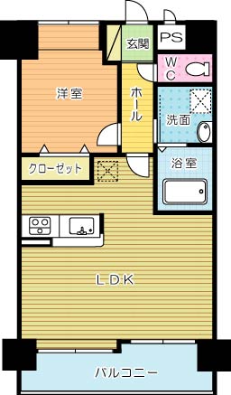 Ｊ－スクエア 802号室 間取り