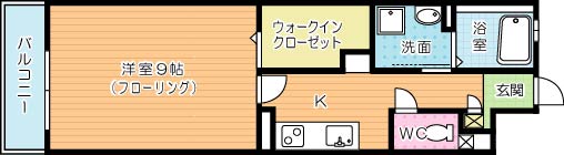 Ｒｅｇｉｎａ（レジーナ） 303号室 間取り