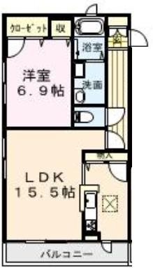 ファシーノ　FASCINO 206号室 間取り