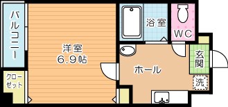 藤本ビル№２５ 202号室 間取り