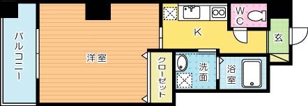 アーリントン 207号室 間取り