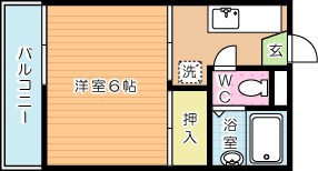 コーポヒル　 202号室 間取り