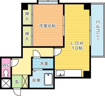 アーバンハイツ増居 102号室 間取り