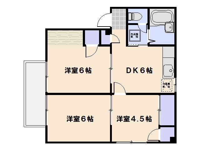 Ｉタウン 102号室 間取り