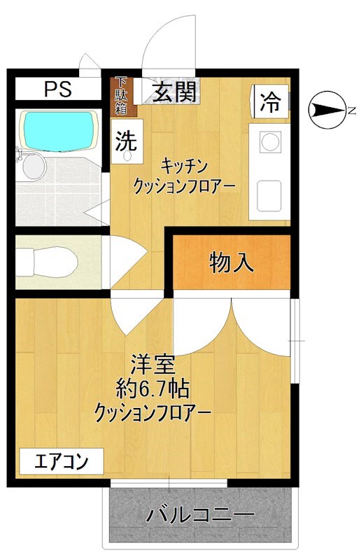 サウスコート多摩川 307号室 間取り