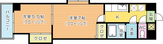 デザイナープリンセス３３ 907号室 間取り