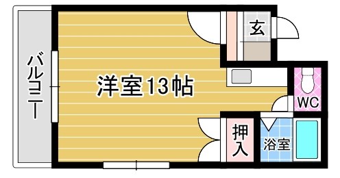 シティハイツ木町 401号室 間取り