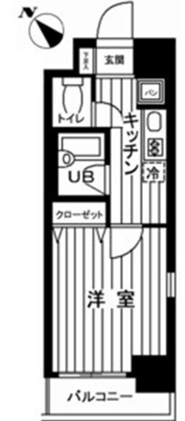 ジュエル明大前 0501号室 間取り