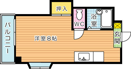 グリーンハイツ大浦 209号室 間取り
