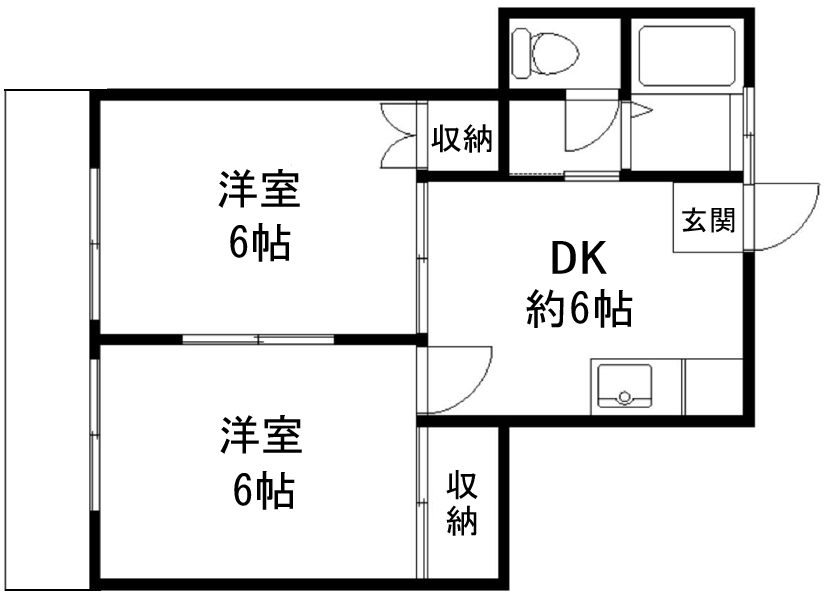 コーポサンライズ 間取り