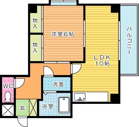アーバンハイツ増居 405号室 間取り